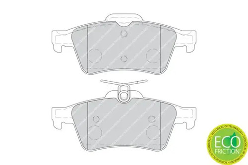 Brake pads fdb1766 ferodo - fdb1766,