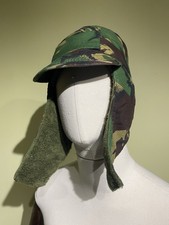 British Army Woodland DPM Cold Weather Trappers Hat Size M, J.compton