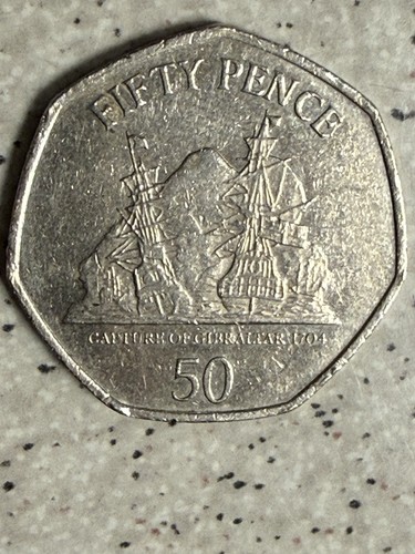 2009 gibraltar 50p - 2009, coin