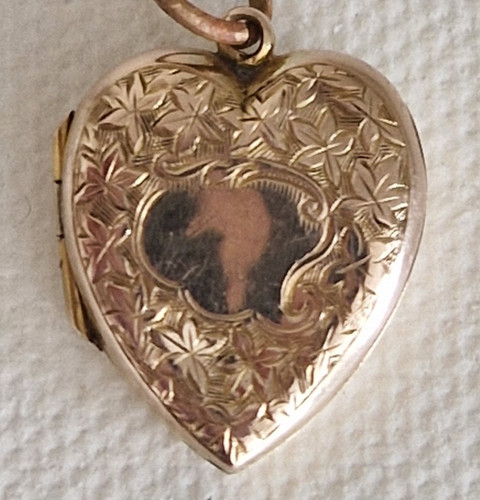 Antique 9ct gold back - antique, front