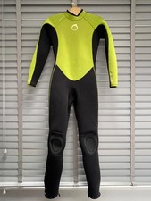TRIBORD DECATHLON Child Wetsuit 12 Years Full Length Green Black Longie Boy Girl