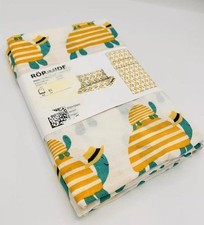 NEW Ikea Rorande Crib Duvet CoverPillowcase Turtle White Yellow unisex Bedding  
