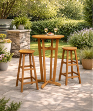 Wooden Garden Bar Set Outdoor