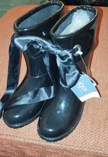 Black Rain Boots/ Wellies With