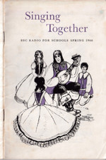 1966 Spring 'SINGING TOGETHER'   BBC schools Drawings by Clive Simpson