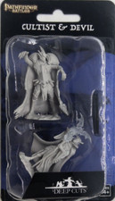 PATHFINDER BATTLES DEEP CUTS MINIATURE BRAND NEW ~ CULTIST & DEVIL