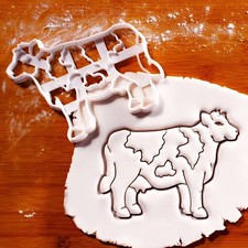 Dairy Cow Body Cookie Cutter - animal farm udder Holstein Friesian heifer farmer