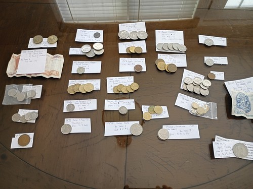 Old world foreign coins - old,