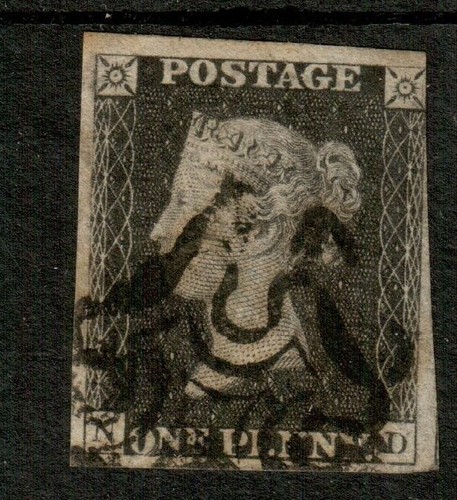 1840 penny black - gb,