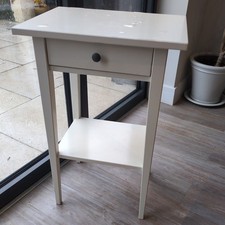 IKEA HEMNES - Bedside Table - White - 1 Small Drawer/ 1 shelf