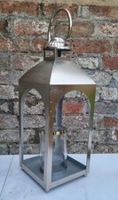 Tall Silver Iron Lantern 20 X