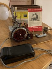 Essex Mark II Electric Miniature Sewing Machine – Case, Pedal, Manuals, Working