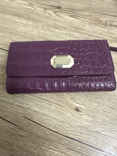 Dkny genuine leather purse - leather,