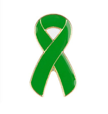 Green Ribbon Mental Health Pin