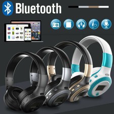 UK ZEALOT Headphones Wireless Bluetooth B19 Microphone Foldable On Ear Headset