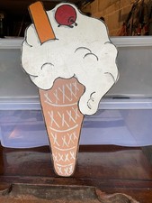 Vintage Fairground Sign , Ice