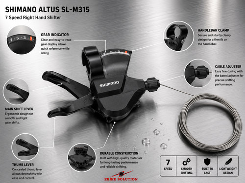 Shimano altus m315 shifters - shimano,