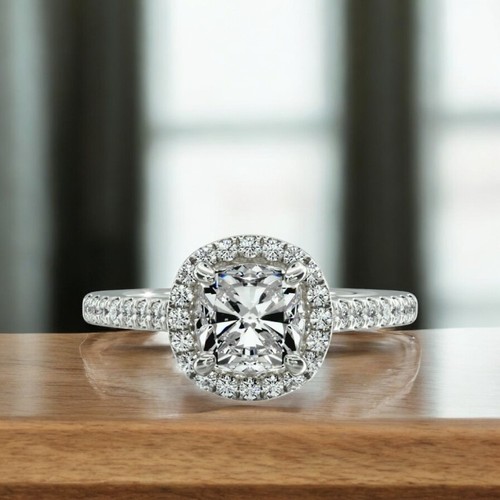 18k white gold - white, certified