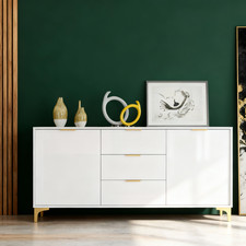 140cm White High Gloss