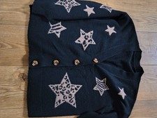 Next Black Fluffy Cardigan