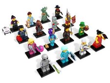 Lego Minifigures - Series 6 - Full Set of  16 Figures  - Lego mini figure/ bases