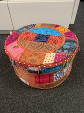 Vintage Bohemian Round Floor Cushion Tatami Seat Yoga Meditation Tailor Made 