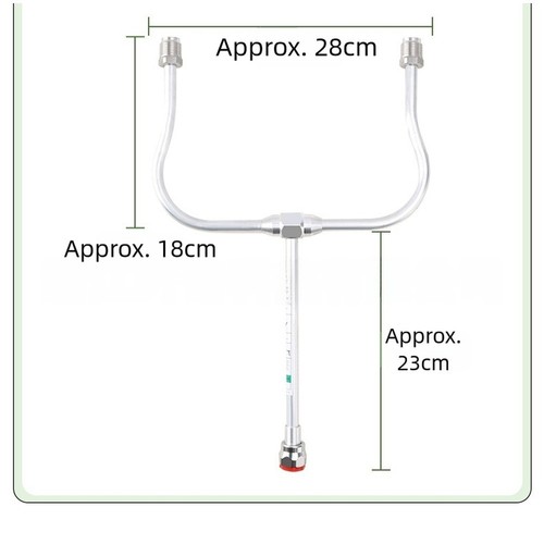 Double nozzle extension rod - nozzle,
