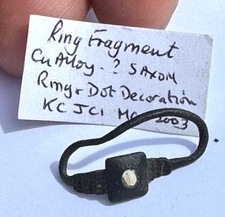 Saxon Ring & Dot Decoration - Metal Detecting Find