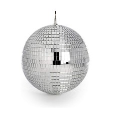 Mirror Disco Ball 20cm Silver