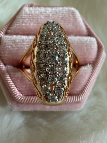 14ct rolled rose gold zircon - 14ct,
