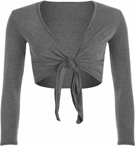 Ladies womans tie crop - up,