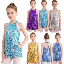  Girls Halter Neck Sequin