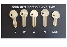2 X INGERSOLL KEY BLANKS ING S - ING W - ING A - ING N - ING 6 (KB600) LAST ONES