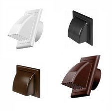 Cowl Gravity Flap Wall Outlet Non-Return Valve Cowled Duct Cover Air Vent Grille