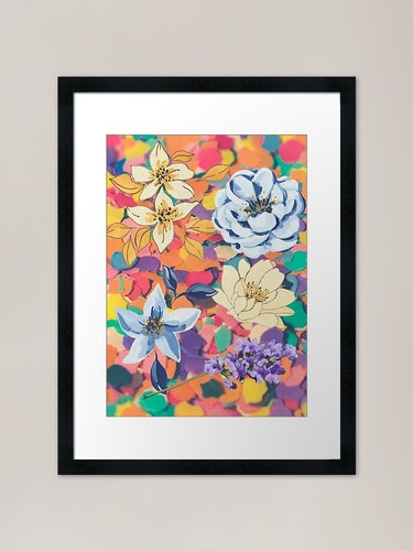 Beautiful flowers framed art - flowers,