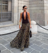 ZARA BNWT 2025. BROWN PAISLEY