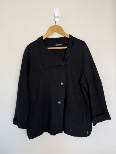Oska wool jacket - size, black
