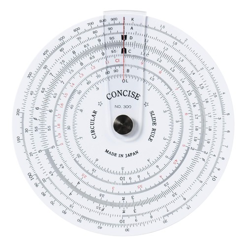 Concise circular slide rule - concise,