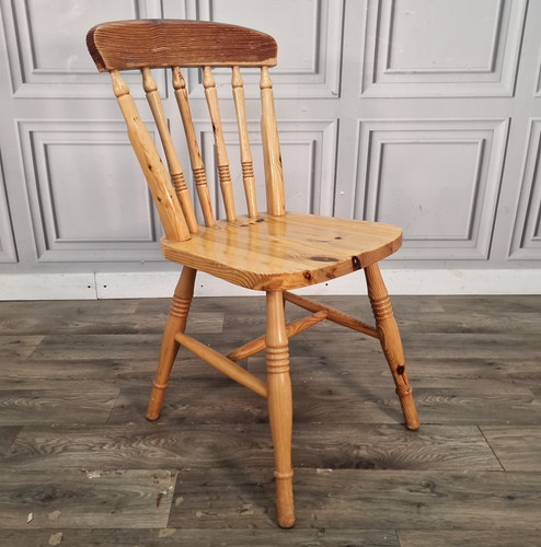 Vintage pine kitchen chair - pine,