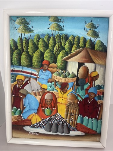 Original haitian market folk - original,