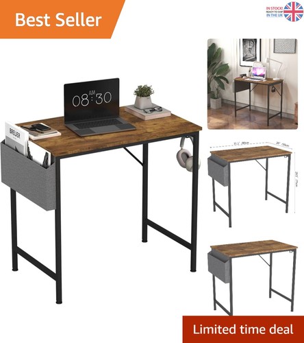 Chic brown office desk - office,