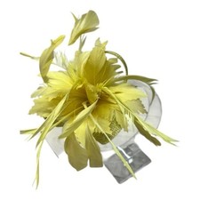 Elegant Flower Feather Fascinator Clip/Pin Wedding Ladies Day Royal Ascot Races