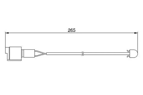 Brake pad wear sensor - , disc