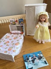 Lovely Lesney Ginny  doll and bed and wardrobe, excellent condition vintage