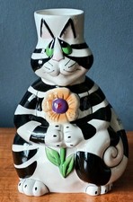 Ceramic Clancy The Cat Vase -