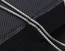 SALE Hallmark 925 Sterling Silver Chain Box Necklace Birthday Wedding Xmas //