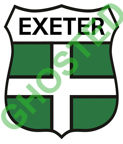 Exeter devon car sticker - exeter,