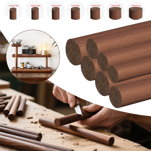 Walnut wood dowels - 1~4x,