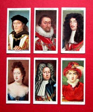 PLAYERS  SIX  1935 CIGARETTE CARDS  KINGS & QUEENS OF ENGLAND  19-28-31-35-37-43
