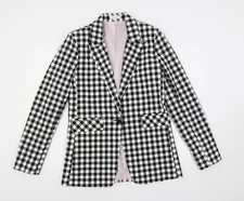 Topshop Womens Black Check